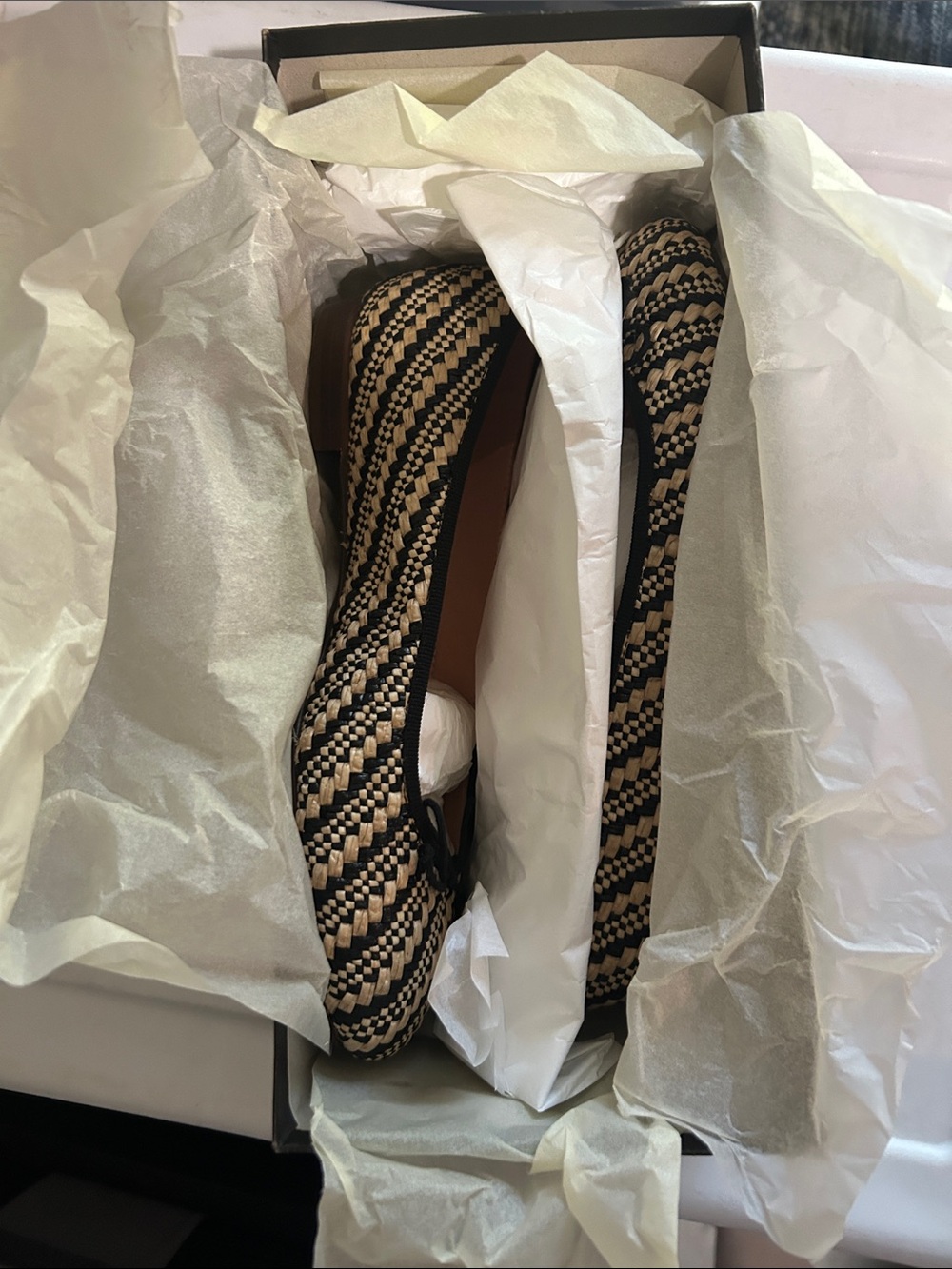 J. Crew Women's‎ Kiki Ballet Flats in Raffia Stripe - Picture 4 of 6